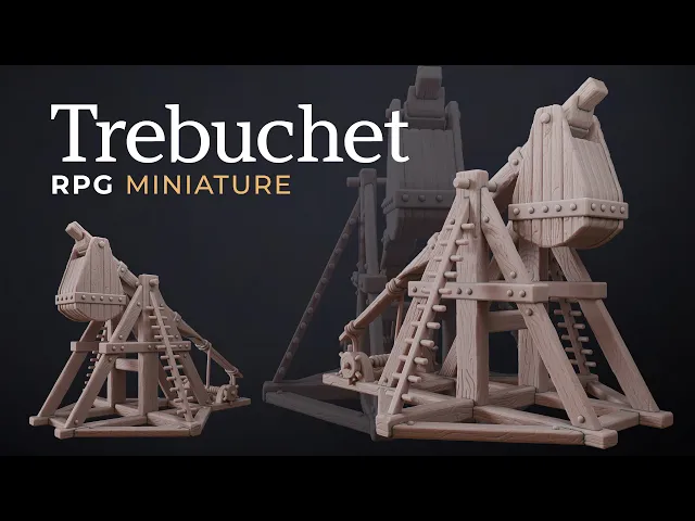 Trebuchet - with Free Monsters Series Pdf - War Machine Miniature, Tabletop Games, RPG, Wargames video thumbnail