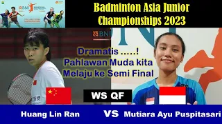 Download Mutiara Ayu Puspitasari (INA) vs Huang Lin Ran (CHN) | QF Badminton Asia Junior Championships 2023 MP3