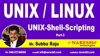 Unix Shell Scripting Part 3 UNIX Tutorial Mr Subba Raju