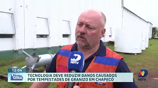 Chapecó adota canhão anti-granizo para reduzir impactos de fortes tempestades
