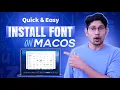 How to Install Fonts on macOS Step-by-Step Guide 2025