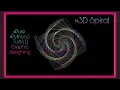 Pure Turtle Graphics Create 3D Spiral With Random Colors