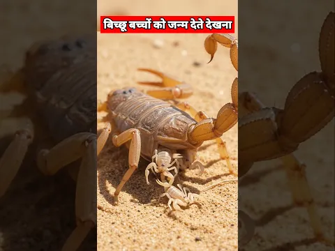 बिच्छू बच्चों को जन्म देते देखना 😨 #youtubeshorts #shortvideo