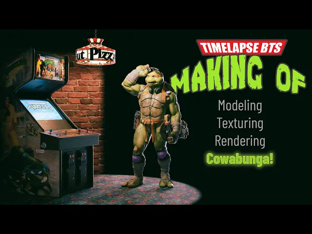 Michelangelo TMNT Making-of, Low-Fi! Wipe your pizza hands on your shirt and beg for some quarters!!
