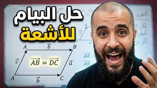 تمرين شامل حول الأشعة والانسحاب السنة 4 متوسط بيام
