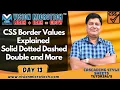 CSS Border Values Explained Solid Dotted Dashed Double and More