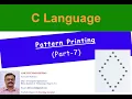 pattern programming in c language part-7 in hindi pattern printing in c c language 2020