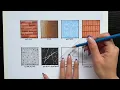 how to draw textures with alcohol markers part 2 interior design