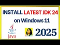 How to Install Latest Java JDK 24 0 1 on Windows 11