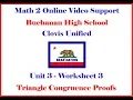 Math 2 Unit 3 WS 3 Homework Help Morgan