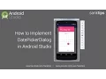 How to Implement DatePickerDialog in Android Studio Sanktips
