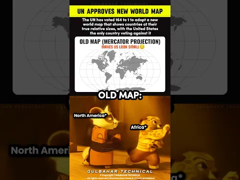 New World Map vs Old World Map 🌍