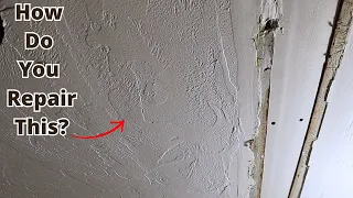 Repairing A Heavily Textured Ceiling Hand Applied Swirl Texture 