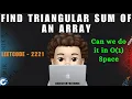 Find Triangular Sum of an Array 2 Approaches Constant Space Leetcode 2221 codestorywithMIK