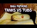 Tanks vs Tubs for Ball Pythons