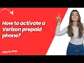 How to activate a Verizon prepaid phone - Quick Easy Solution