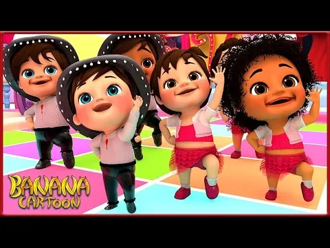 Download MP3 Dance with me + More Nursery Rhymes \u0026 Kids Songs - Banana Cartoons Original Song