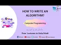 How to write an Algorithm Computer Science Lecture Sabaq pk