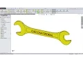 Solidworks tutorial How to Sketch Spanner in Solidworks