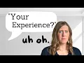 What to say if you DON T have EXPERIENCE bookkeeper interview