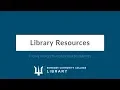 Searching the Library Databases