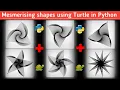 Creating Mesmerising shapes using Turtle in Python Mind illusion Design Simple Python Project