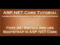Install and use Bootstrap in ASP NET Core