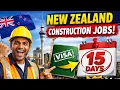 New Zealand Construction Jobs 2026 Free Visa