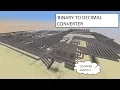 Minecraft Redstone stuff - 8 bit binary to decimal converter