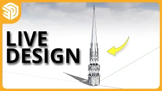 Modeling the Notre Dame Spire LIVE!