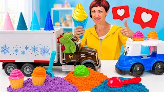 Капуки Машины – Рефрижератор везет мороженое для игрушек 🚚🍧