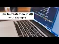 SQL CREATE View Statement with an example In Urdu Hindi - Learncodeweb