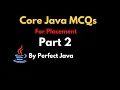 Core Java MCQs Part 2 With Explanation PerfectJava