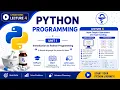 BP101T Basic of Python Programming for Pharmaceutical sciences Lecture 4 Chapter 1
