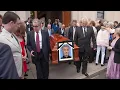 At Sylvester Stallone tragic funeral Our condolences to Sylvester Stallone family Goodbye