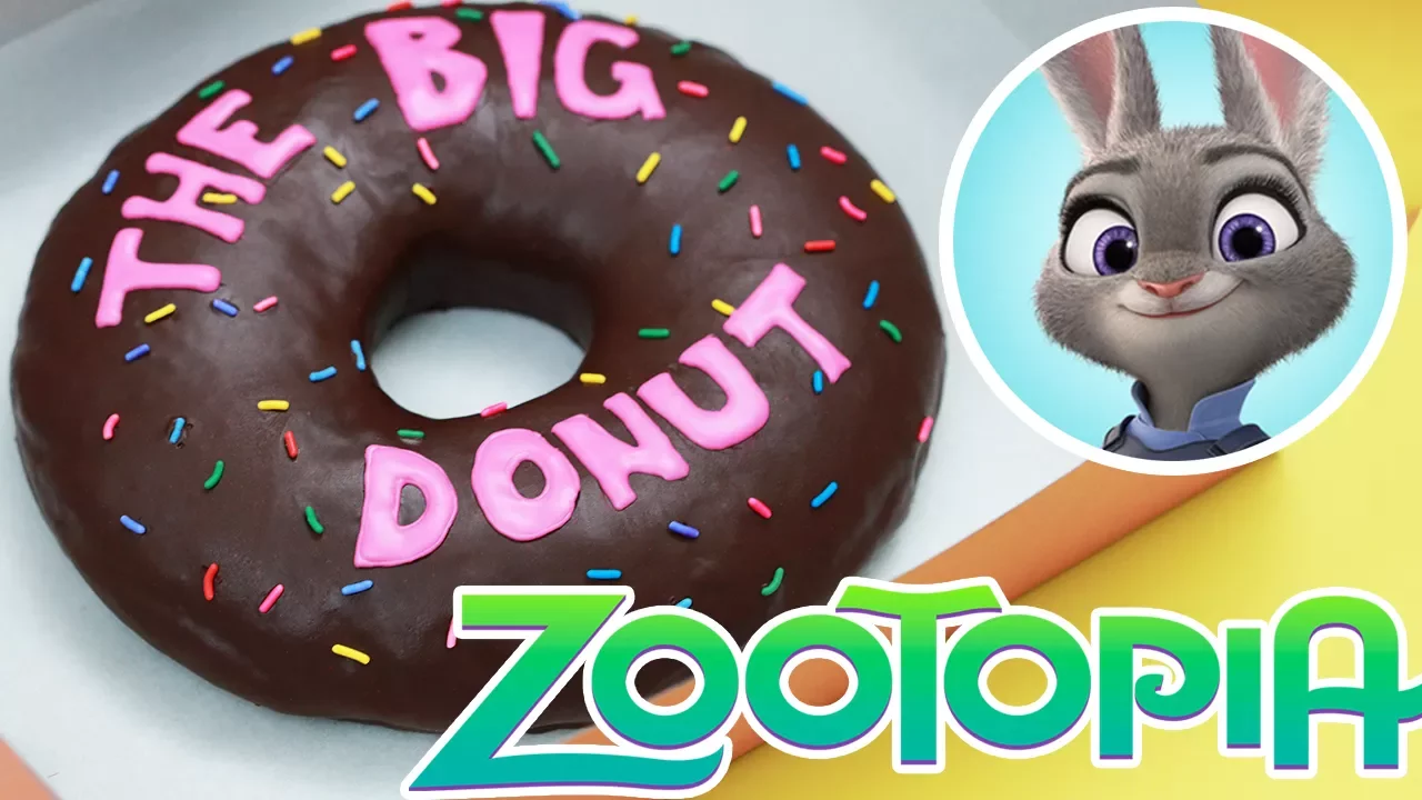 GIANT ZOOTOPIA DONUT! - NERDY NUMMIES - 