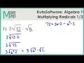 KutaSoftware Algebra 1 - Multiplying Radicals Part 1