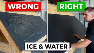 How to install ice and water shield on the roof