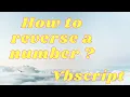 VBSCRIPT - HOW TO REVERSE A NUMBER DO LOOPS DO WHILE REVERSE A NUMBER