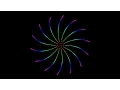 phyllotaxy pattern with python and tkinter with source code