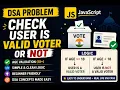 Check if a User is a Valid Voter in JavaScript DSA Problem