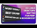Comparing LINUX DESKTOPS performance and resource usage on the Slimbook Evo 14