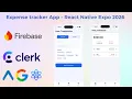 Expense tracker App - React Native Expo 2026