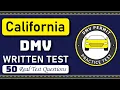 California DMV Written Test 2026 50 REAL TEST Questions and Answers