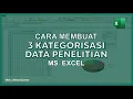 Download Lagu Cara Membuat Kategori data di EXCEL ➡️ Tutorial 3 Kategorisasi Data Penelitian