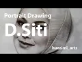 Download Lagu Siti Nurhaliza - Portrait Drawing / Lukisan potret - HuzArt_timelapse