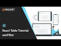 React Table Tutorial useFilter