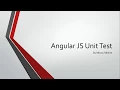 Angular JS Unit Test