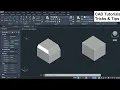ChamferEdge command Autocad 3D autocad Solid editing Face Edge Chamfer 3D Modelling Chamfer edge