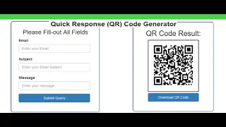 Create QR Code generator in PHP HTML and CSS Source Code Projects Review